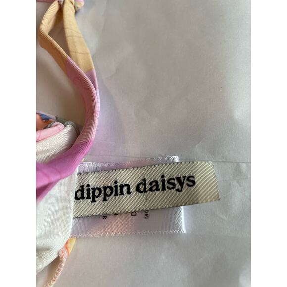 Anthropologie Dippen Daisy Zen Knotted triangle bikini top pads wireless Size XL - Picture 4 of 5